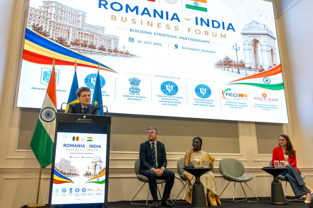 Nicușor Dan, la Forumul de Afaceri România–India: Ne propunem să dublăm schimburile comerciale și să dezvoltăm investițiile în energie, apărare și tehnologie Nicușor Dan, la Forumul de Afaceri România–India: Ne propunem să dublăm schimburile comerciale și să dezvoltăm investițiile în energie, apărare și tehnologie