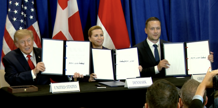 Trump Frederiksen Nielsen SUA Danemarca Groenlanda